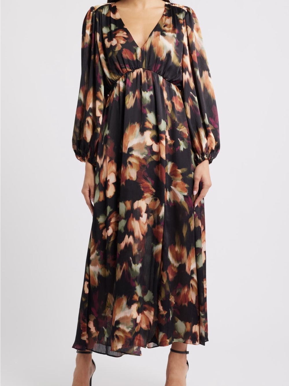 Parker Filia Long Sleeve Maxi Dress - floral